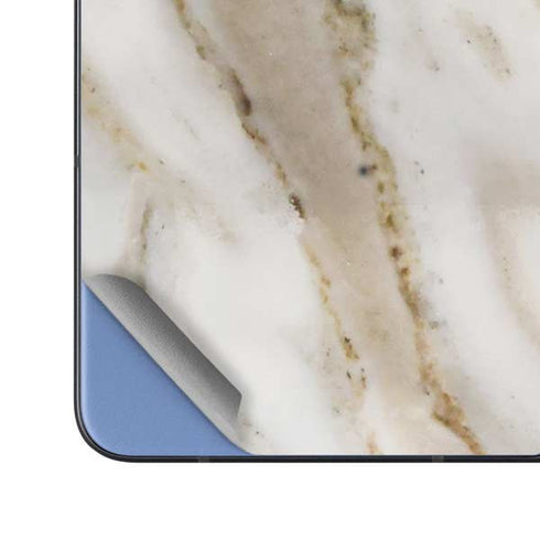 Vanilla Marble Galaxy Z Fold5 5G Skin